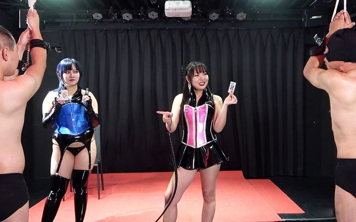 MistressLand: Heaven and Hell Card Whipping Game by Two Mistresses, Winner...