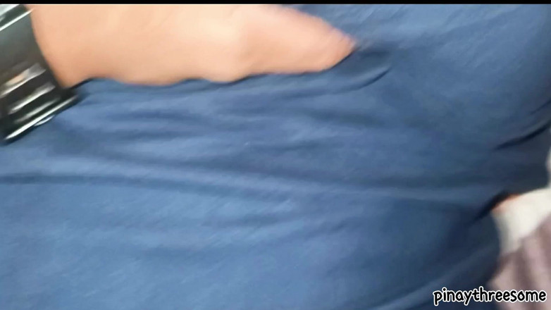 Pinay Threesome: Husband Records Wife Enjoying Herself with a Young Stranger. Real...