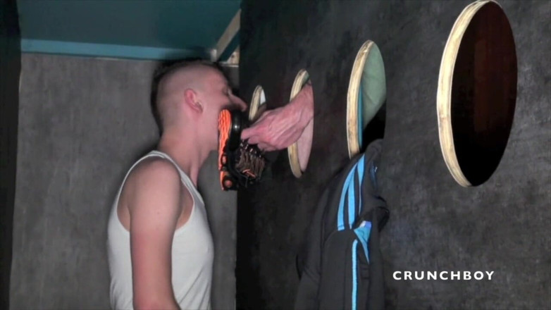 STRAIGHT BOY CURIOUS: Straight boy sucked by gay with sneakees domination