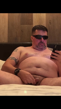 On the Bed Having a Wank