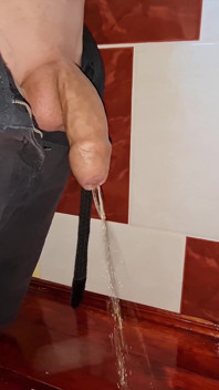 Boy Long Pissing in a Village Toilet