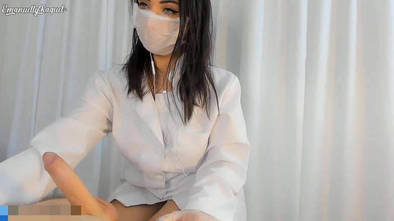 Emanuelly Raquel: Rollenspel Hete Dokter Die Handjob Speelt En Pijpt Sperma In...