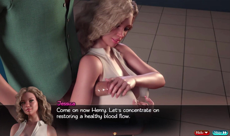 Porny Games: Nadia'nın hazinesi: doktor en iyisini biliyor, doktorun Jessica ofisinde tam...