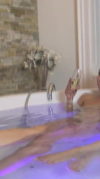 Lezdom Foot Worship in Jacuzzi
