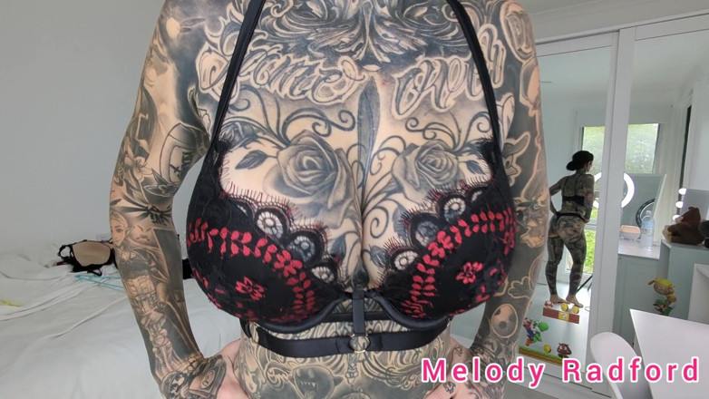 Melody Radford: Black and Purple Lingerie and Micro Bikini Try on Haul...