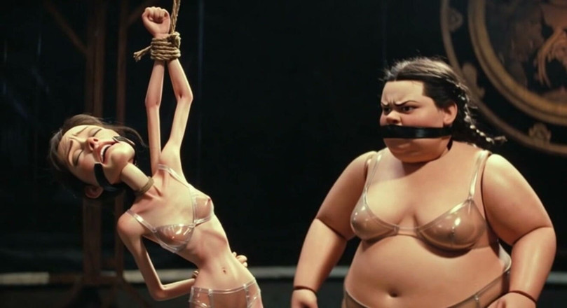YOUR BEST FANTASY: बंधन में पतला गुलाम मोटी SSBBW मालकिन द्वारा व्हीप्ड