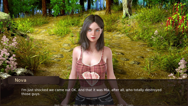 3D Cartoon Porn: 爱情第 25 季 - 裸体 mia 和 nova 在湖浴后邀请亚历克斯到他们的帐篷