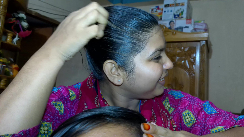 Desivideo: Nyligen äktenskap par desi indisk styvsyster knullad av sin styvbror