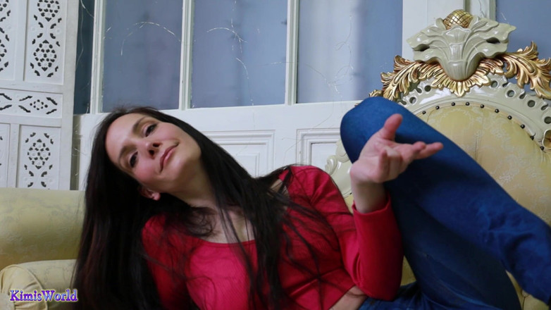 KimisWorld: Calze nere provocanti - un gioco di piedi lento in calze...