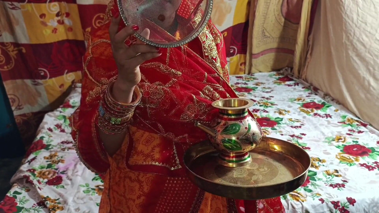 Lalita Singh: Desi Village Bhabhi Karwa Chauth with Devar
