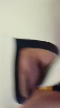 MILF with Pantyhose, High Heels, Perfect Tits and Big Ass Gives Blowjob with Cum in Mouth