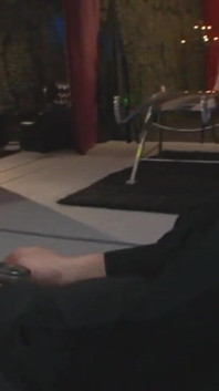 Humiliating pussy stretching, candle dripping