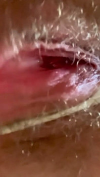 Cspot Sneak Peek of Dripping Hairy Pussy From Below