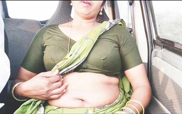 Telugu Honey Lips: Une soubrette indienne se fait baiser dans une voiture Mots...