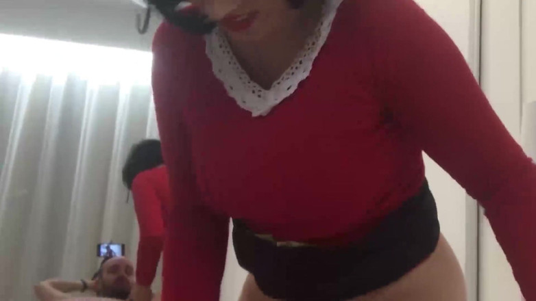 Pamela Sanchez: Pamela Sanchez joacă sex costumat pentru a se distra bine și...