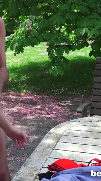 Christie Star & Uli, hot sex with my stepdaddy after hard work in the garden