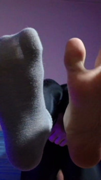 Puppy Keeps Teasing You with His Socks and Bare Paws