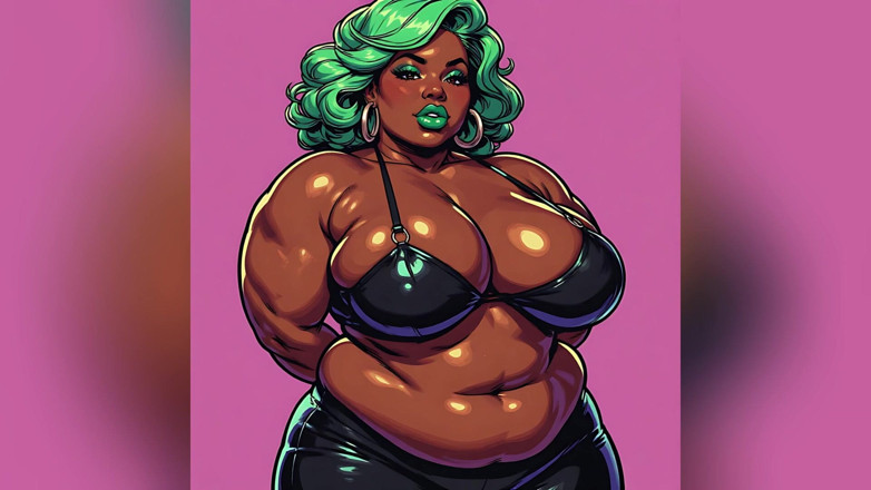 AI Porn: Femmes noires pulpeuses, art