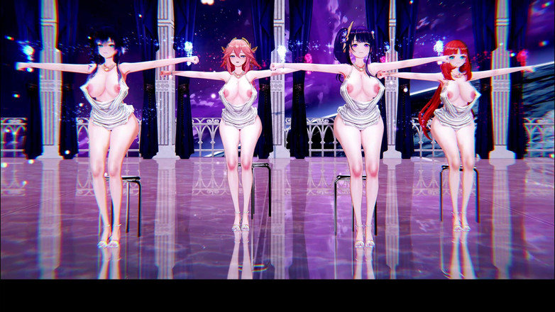 MikuMotion: [mmd] 롤린의 4인용 섹스 유니폼; 선원의 스타킹