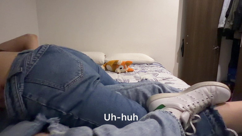scarlettandc: Met mijn sneakers aan het fucken