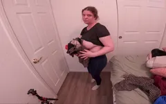 Stepson Dumps His Load in His Stepmom