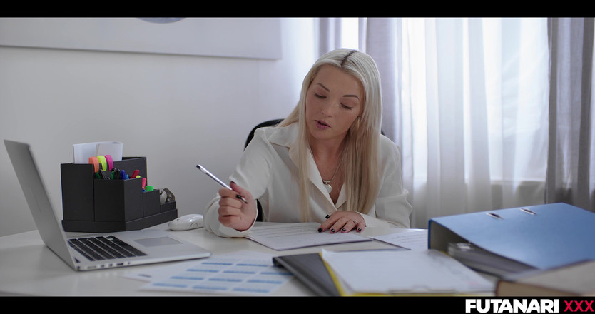 Futanari: Ebony Mesmerized Into Sucking Futa Cock - Femdom Blonde Shemale Mistress...