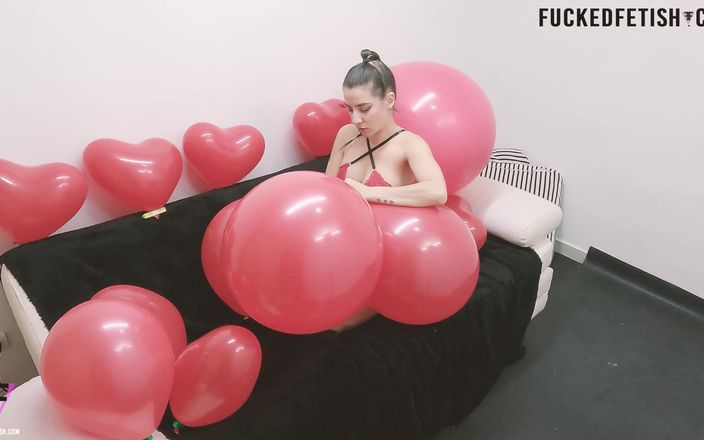 Fucked fetish: POV pop race Riesenballons 20" stvalen
