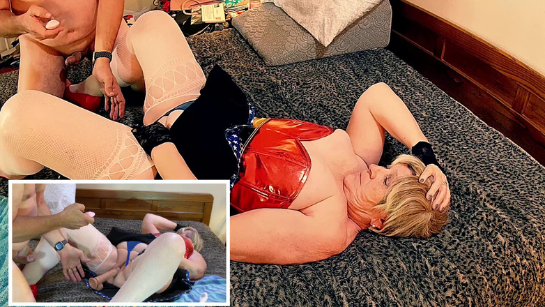 Carmen Angel: Nenek Amerika: menghisap zakar, bermain dildo, dikongkek mubaligh suri rumah...