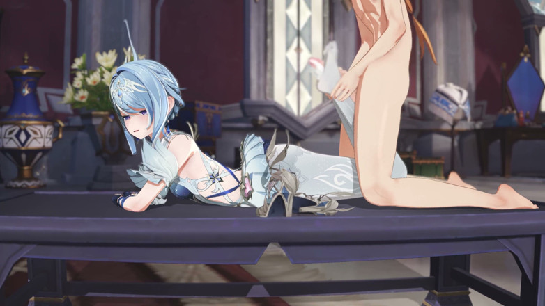 NSFWOtaku: Genshin Impact - Odette Passionate Sex Scene - 3D Hentai Animation