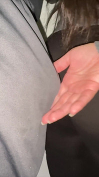 Big-assed Woman Grabs Stranger's Dick