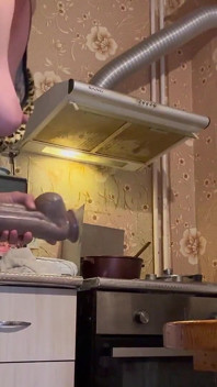 So Horny That Masturbate Whole Cooking