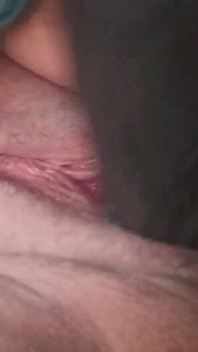 BBC-dildo in meiner sahnigen muschi