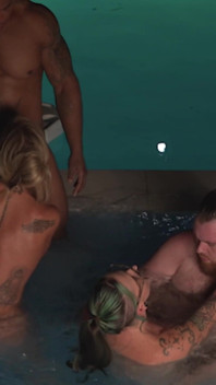 Hot Tub Orgy W/ Deliah Grace & Nikki Zee