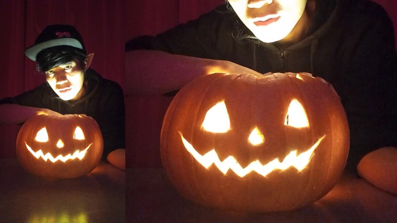 Jon Arteen: Sfw Jon Arteen Cute Twink Emo Femboy Carves a Halloween...
