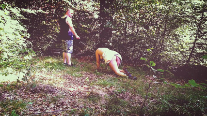 Toilet Mommy: Milf slut training in forest