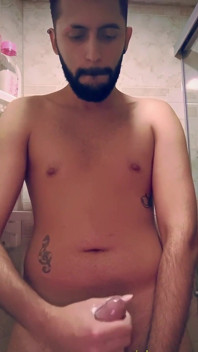 Jerking off in the shower till I cum then I keep going