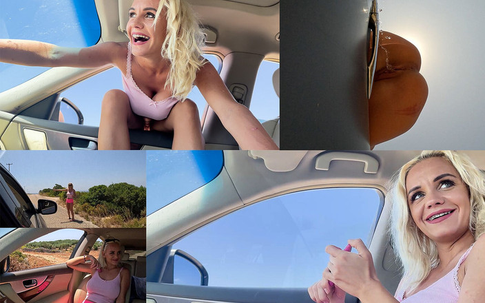 AproductionA: 히치하이커 오줌 싸기 3 모션 자동차의 창 밖으로 시간