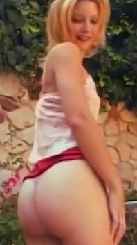 Beautiful blonde gets tested in a porn video