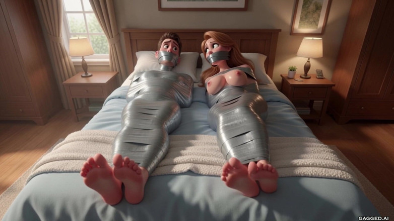 Gagged AI Cartoons: Meet the Millers