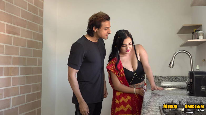 Niks Indian: Shy Big Boobs MILF Bhabhi Fucked Hard by Devar