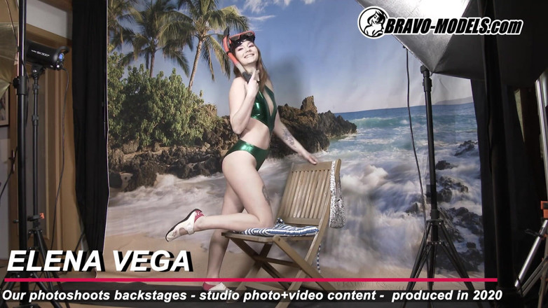 Bravo Models Media: 377 backstage fotoshoot Elena Vega volwassen