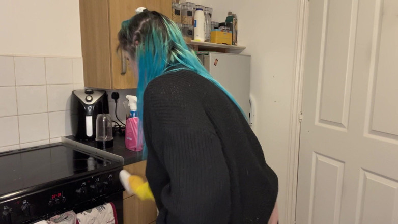 EeveeXo: Annoyed Maid Butt Cleaning