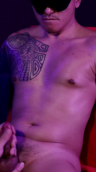 Guy 37 - Tattooed Stud Gets Long Edging Session, 2 Ruined Cumshots and a Massive Finish.