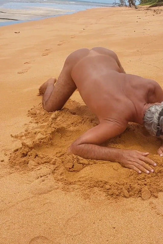 Ladysilvas: Ladysilva gay sur la plage, cul sexy