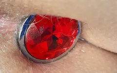 Ruby Red plop fuera de mi trasero