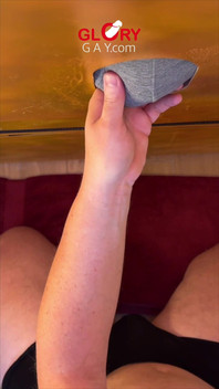 Massive Cock Gloryhole Tongue Makes Him Cum Twice