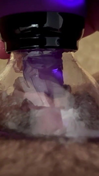 Vacuum Morning Masturbation, Wet Pussy with Cream Flowing Out, How Nice It Is