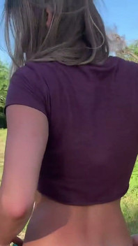 Biking in Thongs and Fucking Outdoors