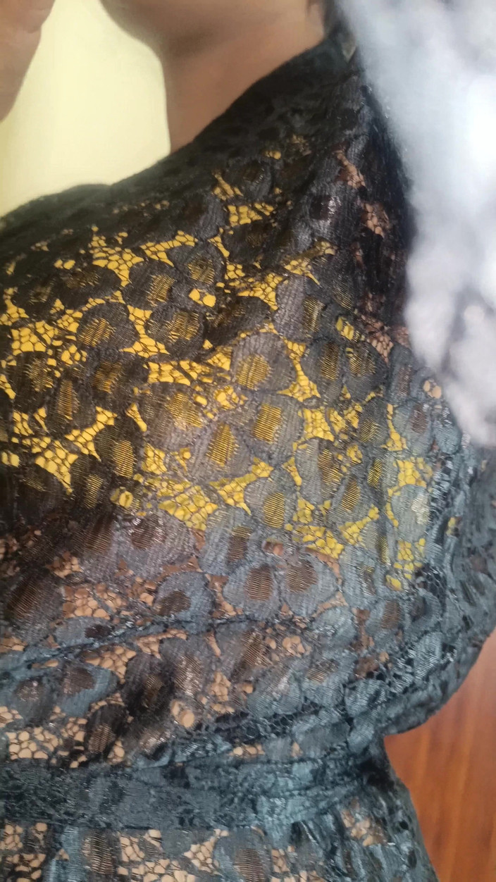 Inba: Прозрачное платье черного цвета