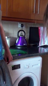 Cute girl Ava Austen gets fucked by boyfriend in the kitchen